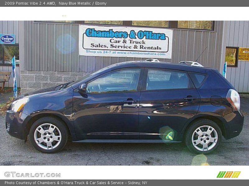 Navy Blue Metallic / Ebony 2009 Pontiac Vibe 2.4 AWD