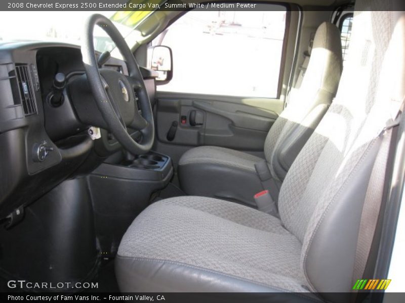 2008 Express 2500 Extended Cargo Van Medium Pewter Interior