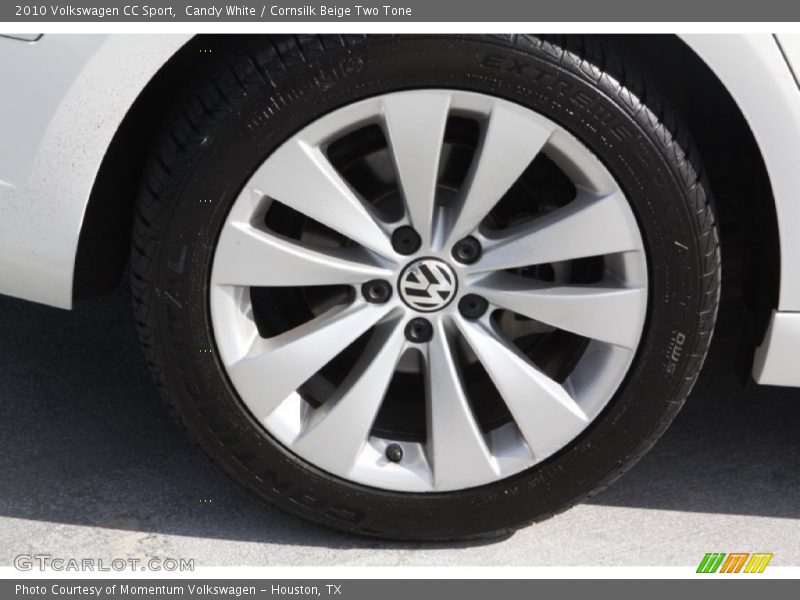 Candy White / Cornsilk Beige Two Tone 2010 Volkswagen CC Sport