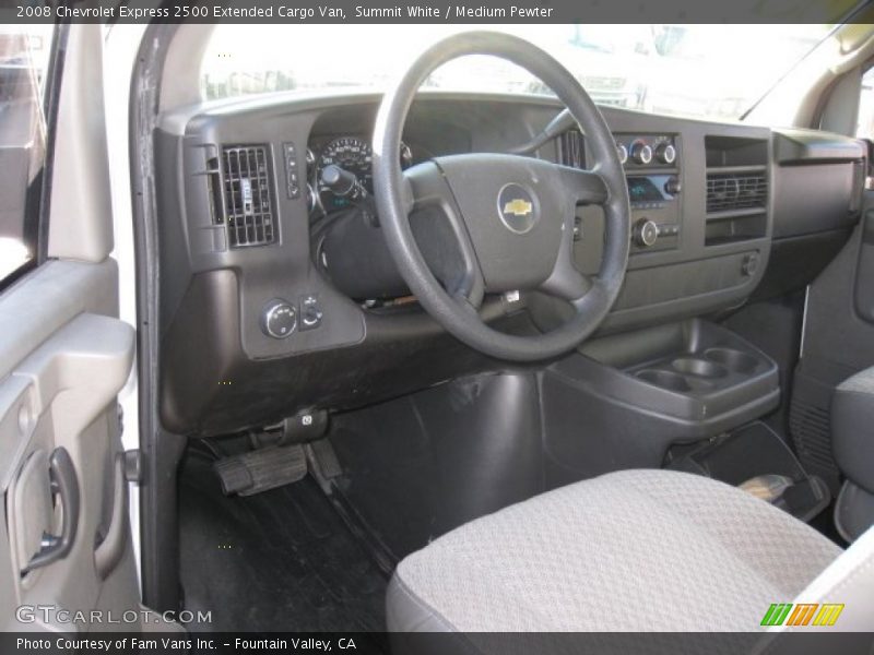 Summit White / Medium Pewter 2008 Chevrolet Express 2500 Extended Cargo Van