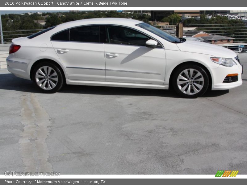 Candy White / Cornsilk Beige Two Tone 2010 Volkswagen CC Sport
