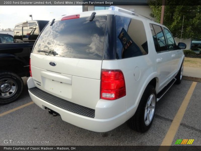 Oxford White / Medium Parchment Beige 2003 Ford Explorer Limited 4x4