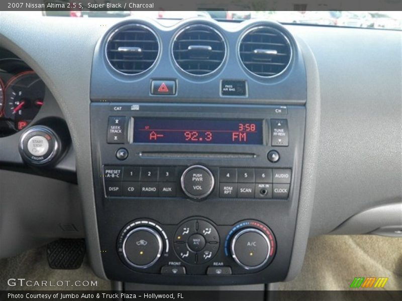 Super Black / Charcoal 2007 Nissan Altima 2.5 S