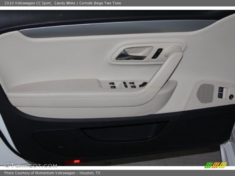 Candy White / Cornsilk Beige Two Tone 2010 Volkswagen CC Sport