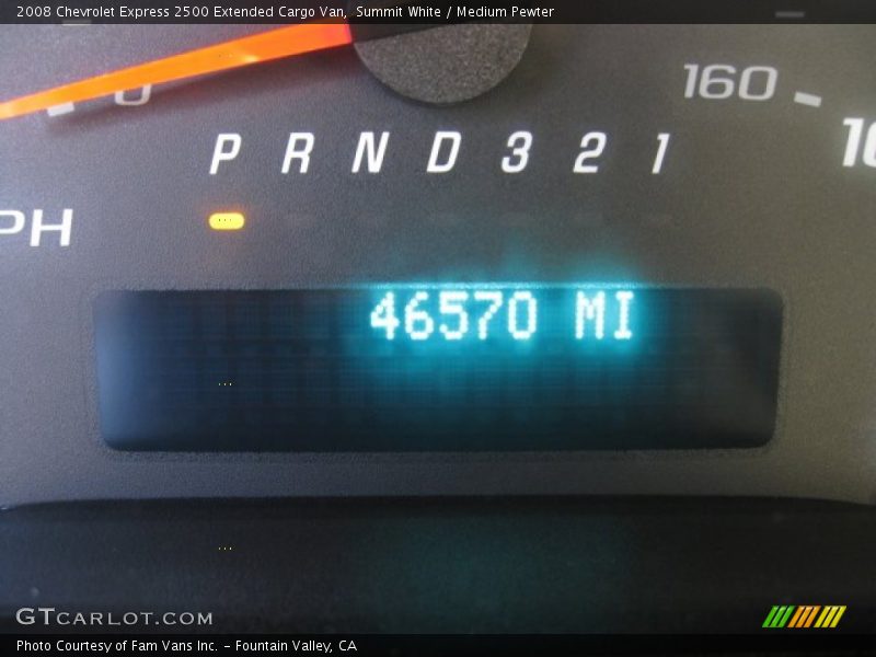 Summit White / Medium Pewter 2008 Chevrolet Express 2500 Extended Cargo Van
