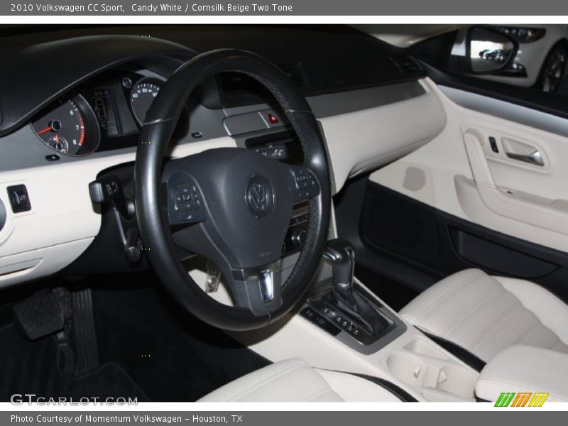 Candy White / Cornsilk Beige Two Tone 2010 Volkswagen CC Sport