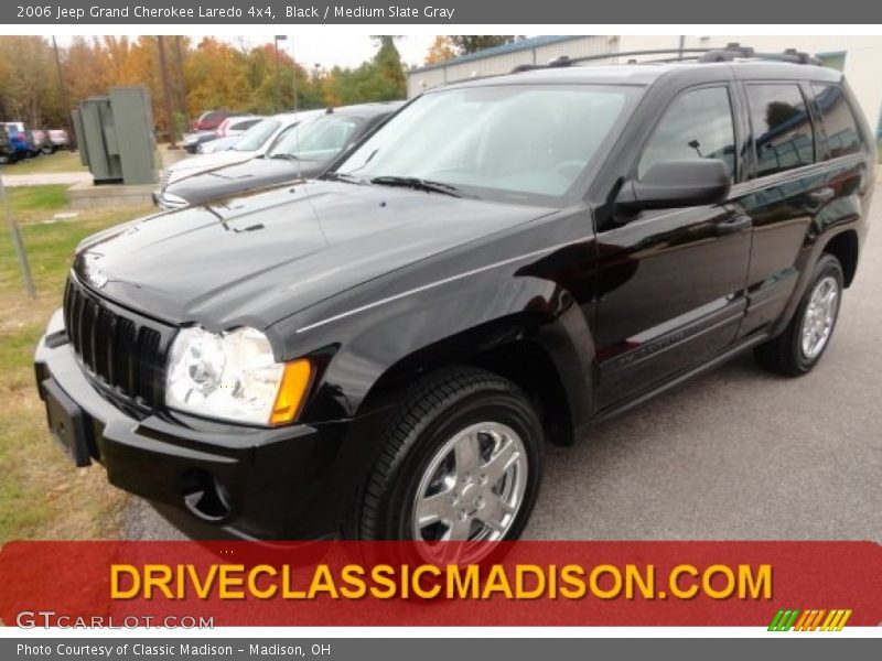 Black / Medium Slate Gray 2006 Jeep Grand Cherokee Laredo 4x4