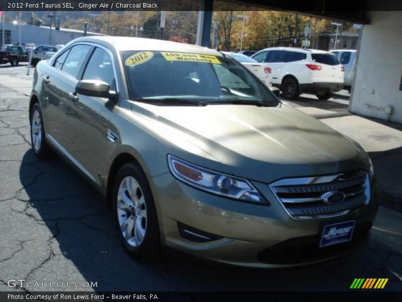 Ginger Ale / Charcoal Black 2012 Ford Taurus SEL