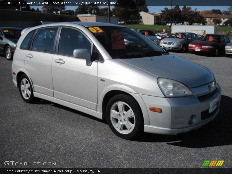 Silky Silver Metallic / Black 2006 Suzuki Aerio SX AWD Sport Wagon