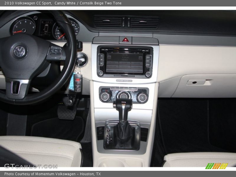 Candy White / Cornsilk Beige Two Tone 2010 Volkswagen CC Sport