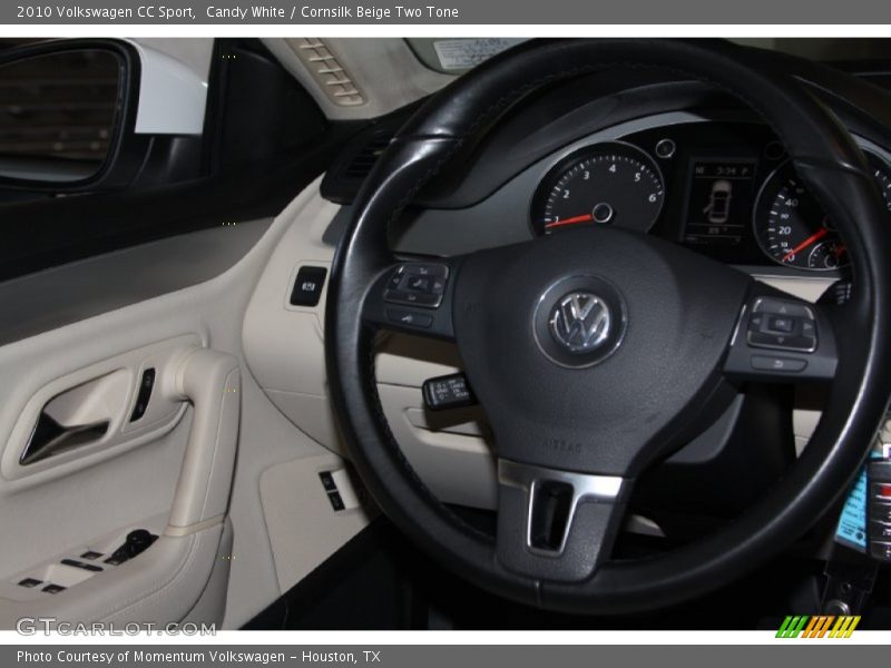 Candy White / Cornsilk Beige Two Tone 2010 Volkswagen CC Sport
