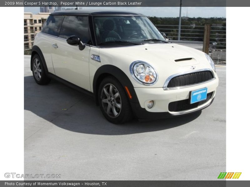 Pepper White / Lounge Carbon Black Leather 2009 Mini Cooper S Hardtop