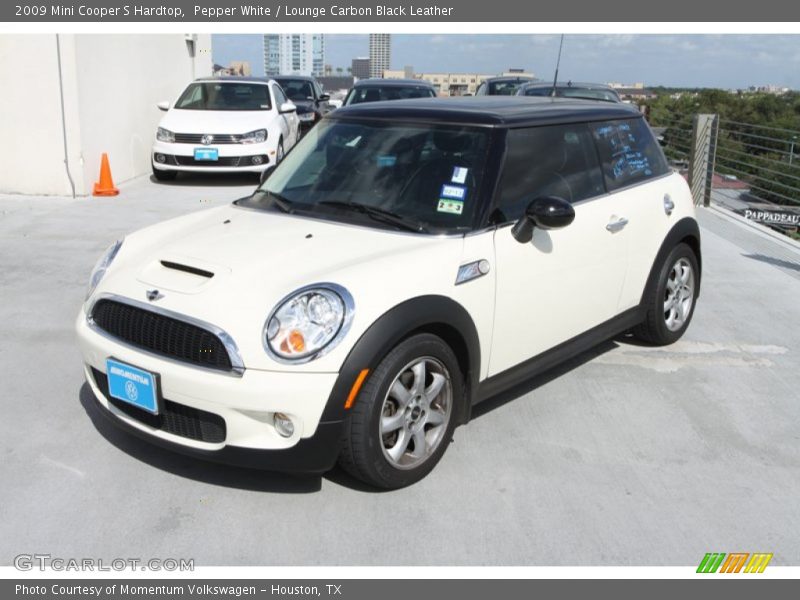 Pepper White / Lounge Carbon Black Leather 2009 Mini Cooper S Hardtop