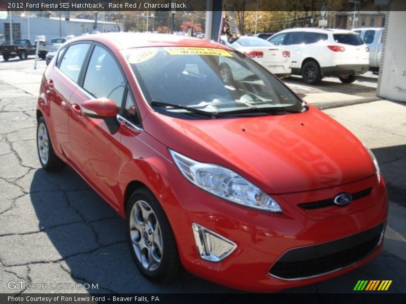 Race Red / Charcoal Black 2012 Ford Fiesta SES Hatchback