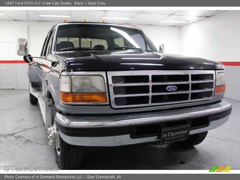 Black / Opal Grey 1997 Ford F350 XLT Crew Cab Dually