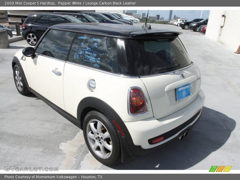 Pepper White / Lounge Carbon Black Leather 2009 Mini Cooper S Hardtop
