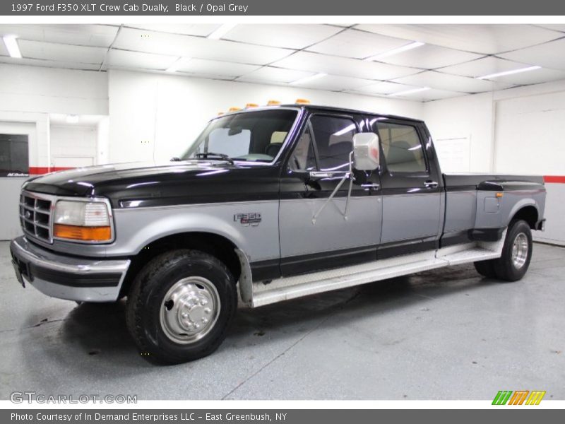 Black / Opal Grey 1997 Ford F350 XLT Crew Cab Dually