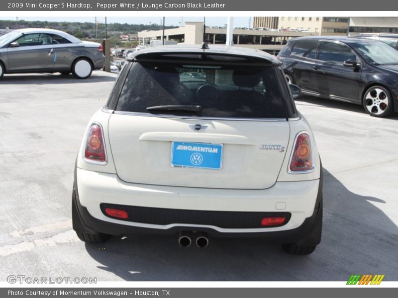 Pepper White / Lounge Carbon Black Leather 2009 Mini Cooper S Hardtop