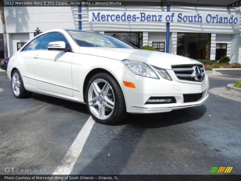 Arctic White / Almond/Mocha 2012 Mercedes-Benz E 350 Coupe