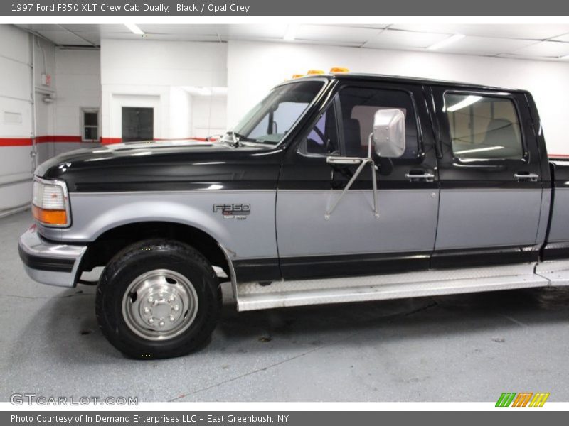 Black / Opal Grey 1997 Ford F350 XLT Crew Cab Dually