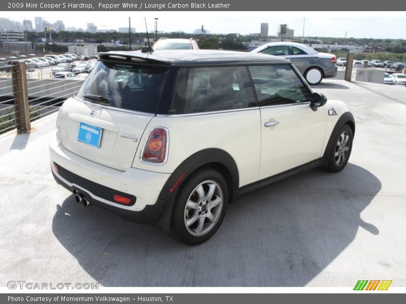 Pepper White / Lounge Carbon Black Leather 2009 Mini Cooper S Hardtop