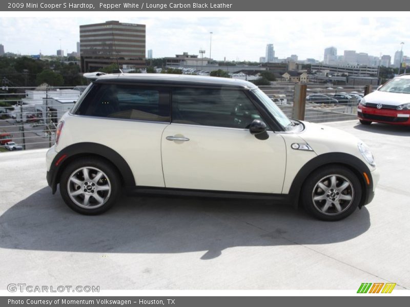 Pepper White / Lounge Carbon Black Leather 2009 Mini Cooper S Hardtop