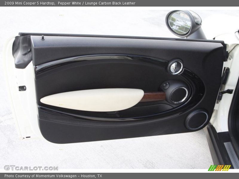 Pepper White / Lounge Carbon Black Leather 2009 Mini Cooper S Hardtop