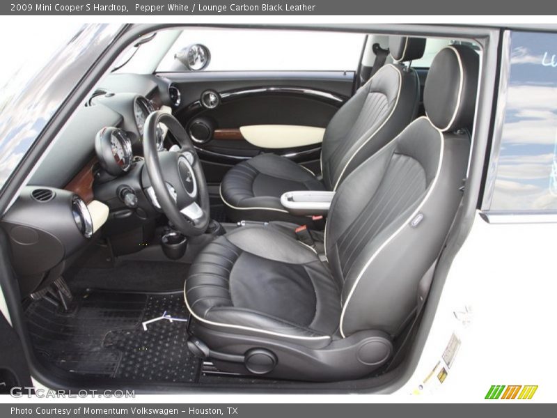 Pepper White / Lounge Carbon Black Leather 2009 Mini Cooper S Hardtop