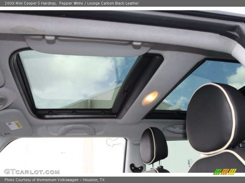 Pepper White / Lounge Carbon Black Leather 2009 Mini Cooper S Hardtop