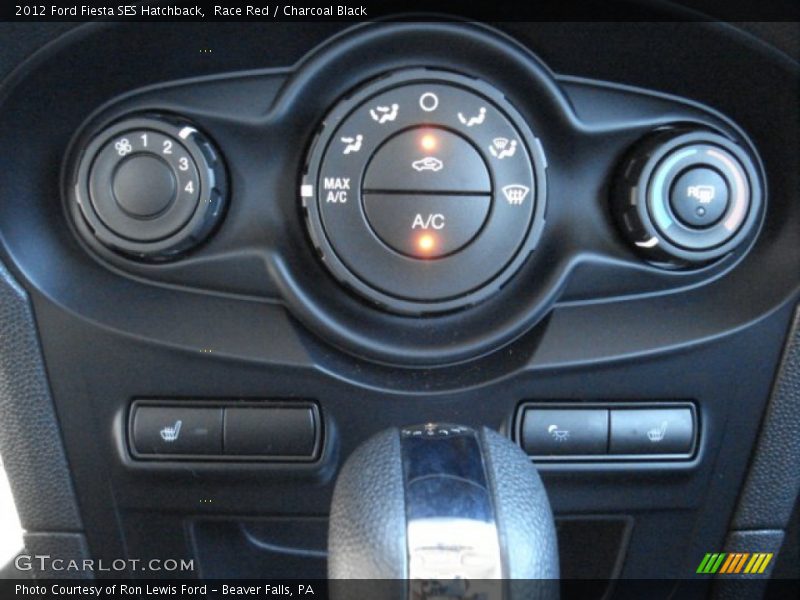 Controls of 2012 Fiesta SES Hatchback