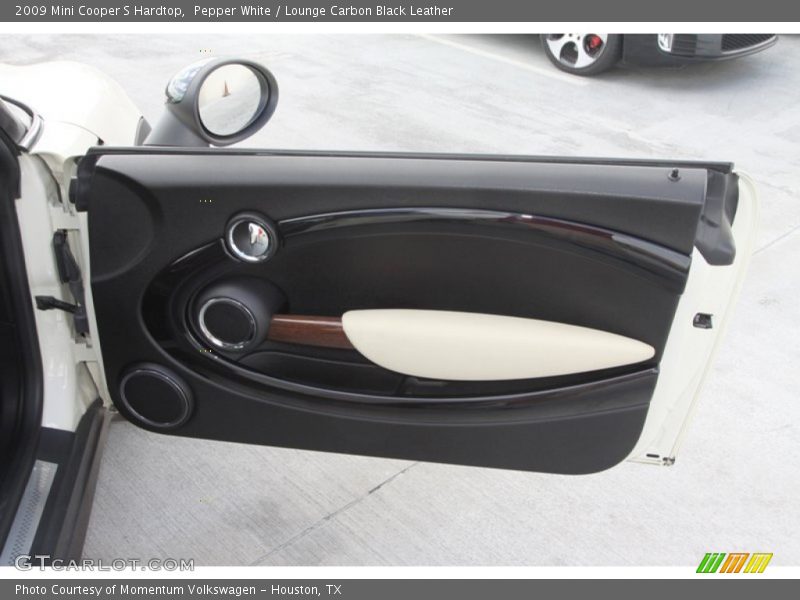 Pepper White / Lounge Carbon Black Leather 2009 Mini Cooper S Hardtop