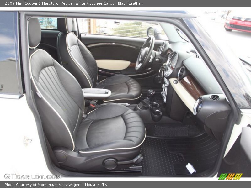 Pepper White / Lounge Carbon Black Leather 2009 Mini Cooper S Hardtop