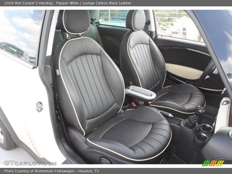 Pepper White / Lounge Carbon Black Leather 2009 Mini Cooper S Hardtop