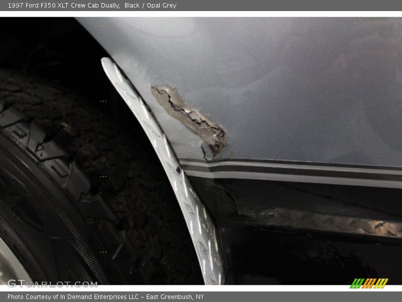 Black / Opal Grey 1997 Ford F350 XLT Crew Cab Dually