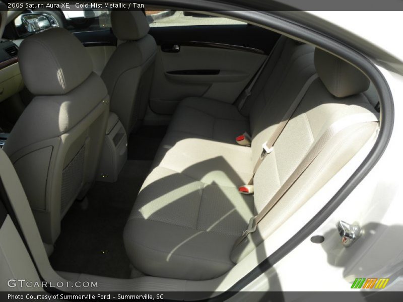 Gold Mist Metallic / Tan 2009 Saturn Aura XE