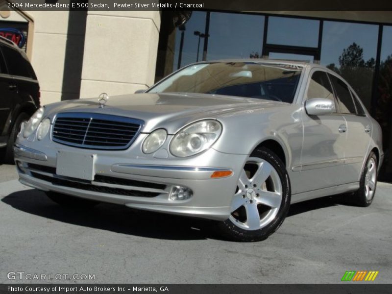 Pewter Silver Metallic / Charcoal 2004 Mercedes-Benz E 500 Sedan