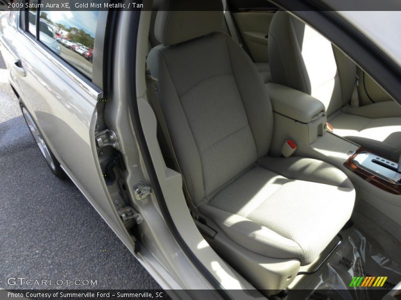 Gold Mist Metallic / Tan 2009 Saturn Aura XE
