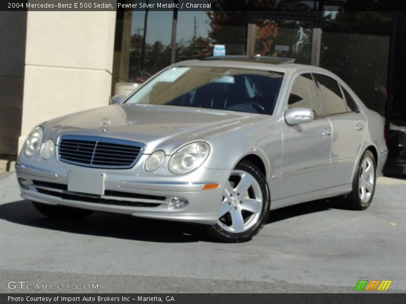 Pewter Silver Metallic / Charcoal 2004 Mercedes-Benz E 500 Sedan