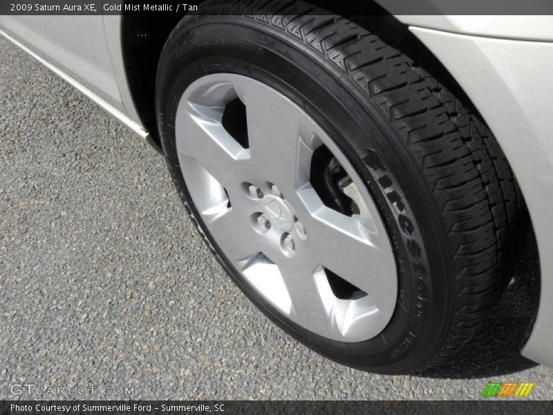 Gold Mist Metallic / Tan 2009 Saturn Aura XE