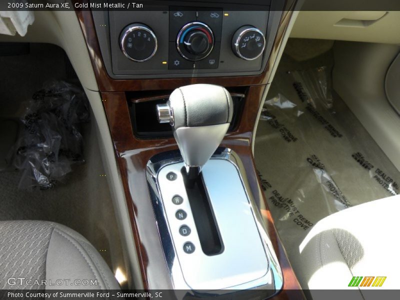 Gold Mist Metallic / Tan 2009 Saturn Aura XE