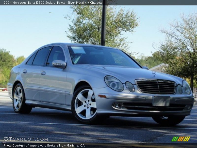 Pewter Silver Metallic / Charcoal 2004 Mercedes-Benz E 500 Sedan