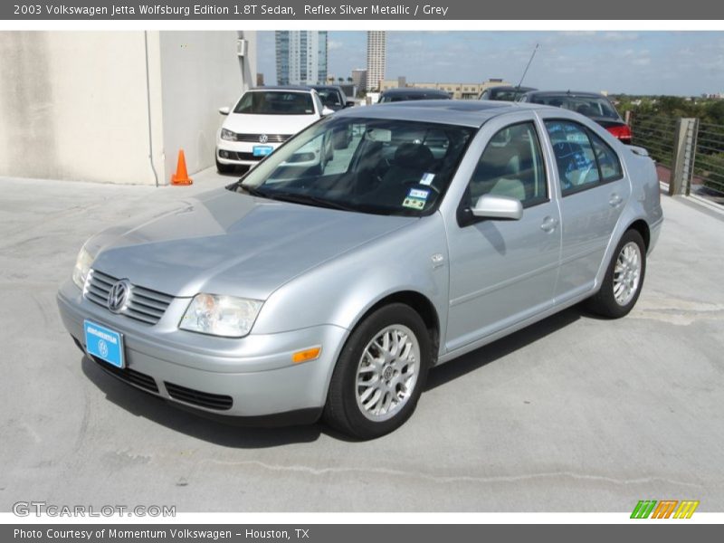 Reflex Silver Metallic / Grey 2003 Volkswagen Jetta Wolfsburg Edition 1.8T Sedan