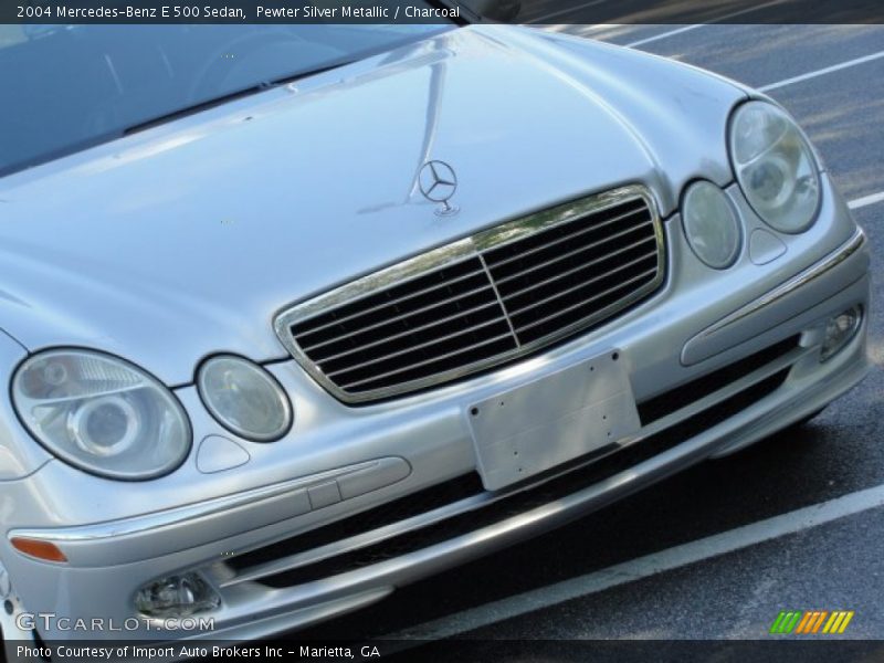 Pewter Silver Metallic / Charcoal 2004 Mercedes-Benz E 500 Sedan