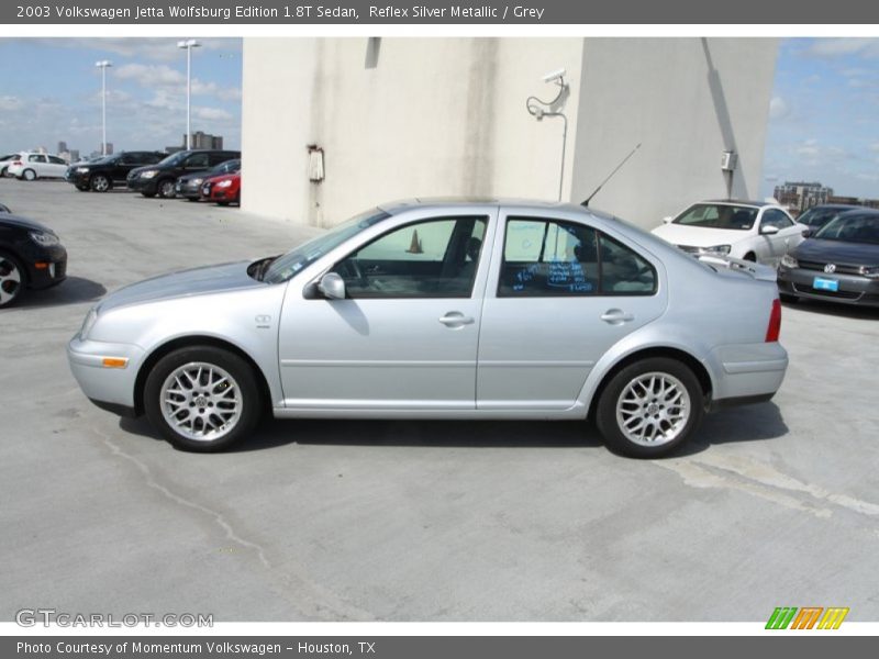 Reflex Silver Metallic / Grey 2003 Volkswagen Jetta Wolfsburg Edition 1.8T Sedan