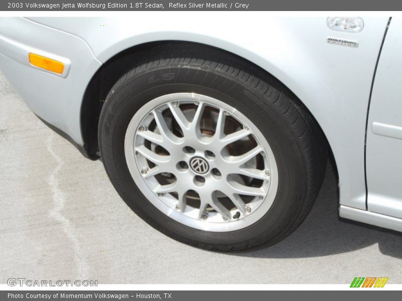 Reflex Silver Metallic / Grey 2003 Volkswagen Jetta Wolfsburg Edition 1.8T Sedan