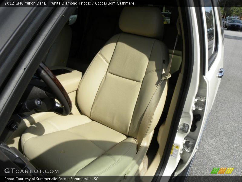 White Diamond Tricoat / Cocoa/Light Cashmere 2012 GMC Yukon Denali