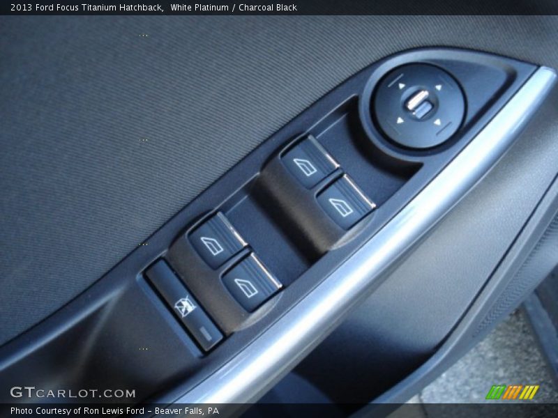 White Platinum / Charcoal Black 2013 Ford Focus Titanium Hatchback