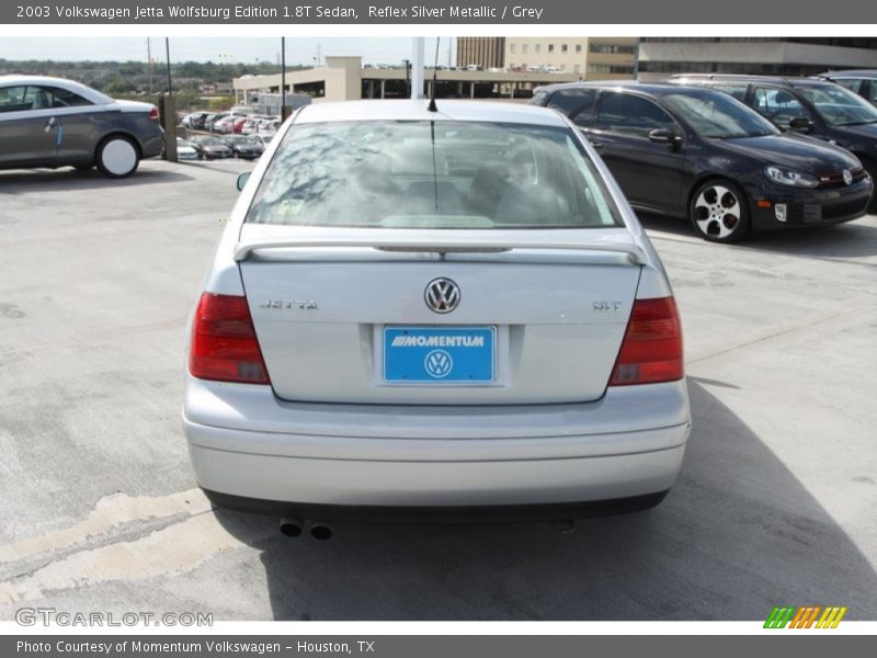 Reflex Silver Metallic / Grey 2003 Volkswagen Jetta Wolfsburg Edition 1.8T Sedan