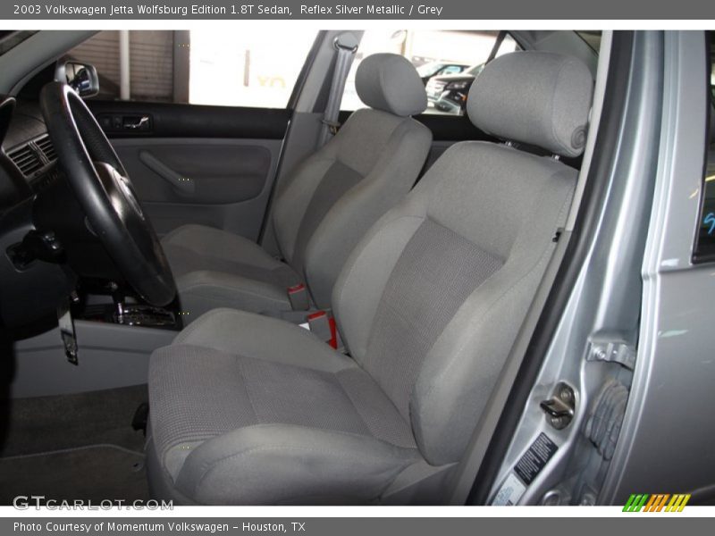 Reflex Silver Metallic / Grey 2003 Volkswagen Jetta Wolfsburg Edition 1.8T Sedan