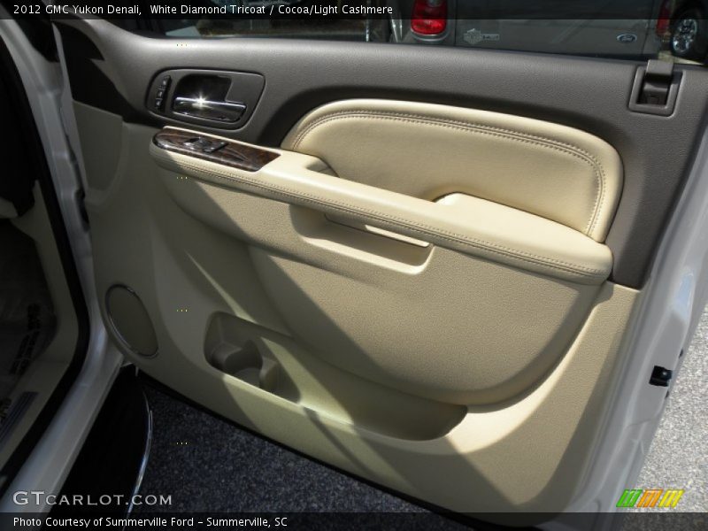 White Diamond Tricoat / Cocoa/Light Cashmere 2012 GMC Yukon Denali
